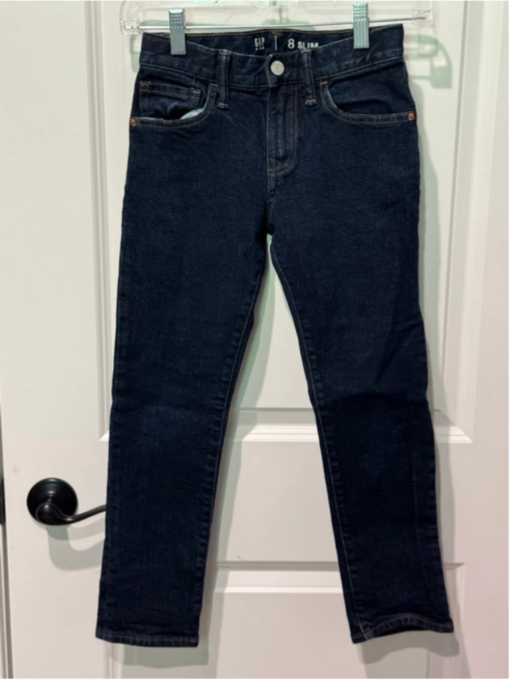Boys GAP Dark Blue Slim Fit Jeans Size 8